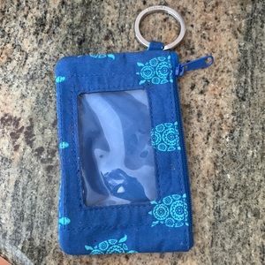 Vera Bradley Marine Turtle ID holder